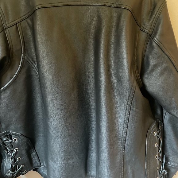 Genuine leather motorcycle jacket- Womens xxl - Picture 4 of 14